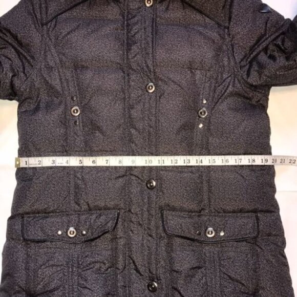 Timeless Winter Chic M-COLLECTION Fur Hooded Puffer Coat Elegant - Picture 7 of 12